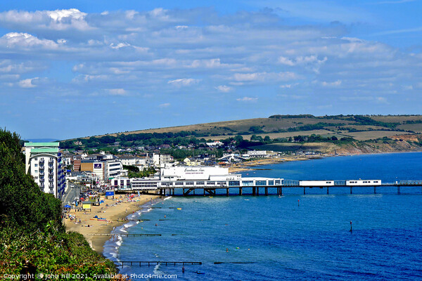 Sandown seafront, Isle of Wight, UK. Picture Board by john hill