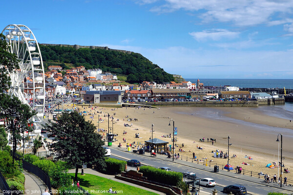 Scarborough South beach, North Yorkshire, UK. Picture Board by john hill