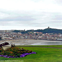 Buy canvas prints of Scarborough South bay, North Yorkshire, UK. by john hill