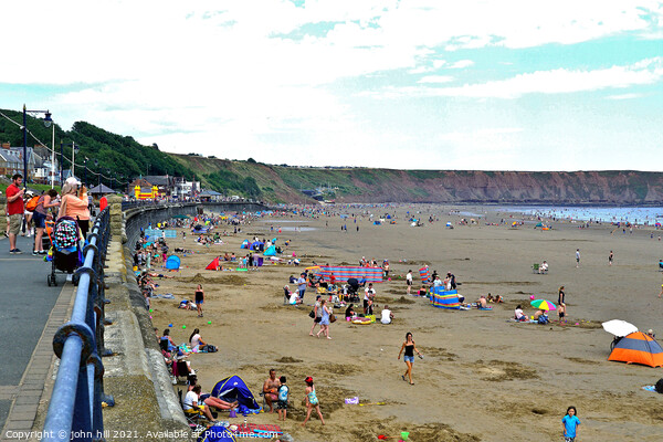 Looking towards Coble landing, Filey, Yorkshire, UK. Picture Board by john hill