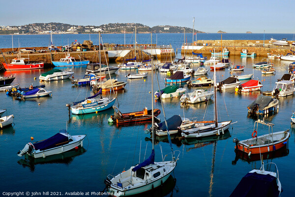 Torbay and Harbour, Paignton, Devon. UK. Picture Board by john hill