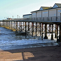 Buy canvas prints of Pier in September, Teignmouth, Devon, UK. by john hill