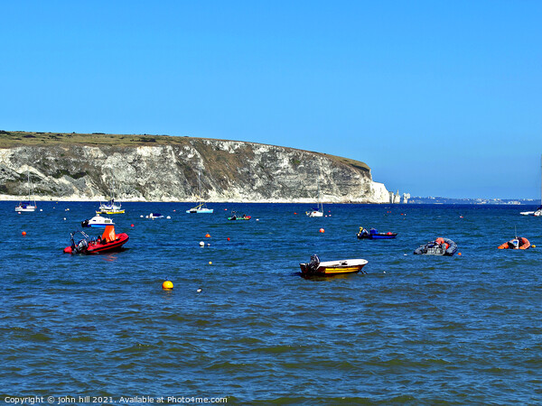Swanage bay, Dorset, UK. Picture Board by john hill