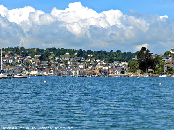 Dartmouth from the river at Dartmouth in Devon, UK. Picture Board by john hill