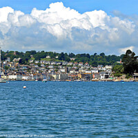 Buy canvas prints of Dartmouth from the river at Dartmouth in Devon, UK. by john hill