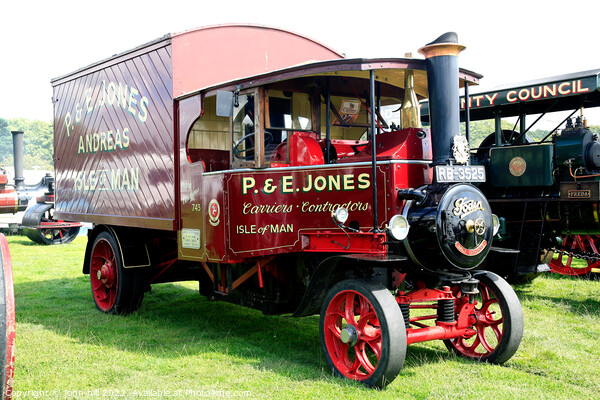 1931 Foden steam wagon. Picture Board by john hill