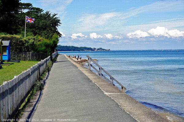 Bembridge promenade looking towards Seaview on the Isle Wight. Picture Board by john hill