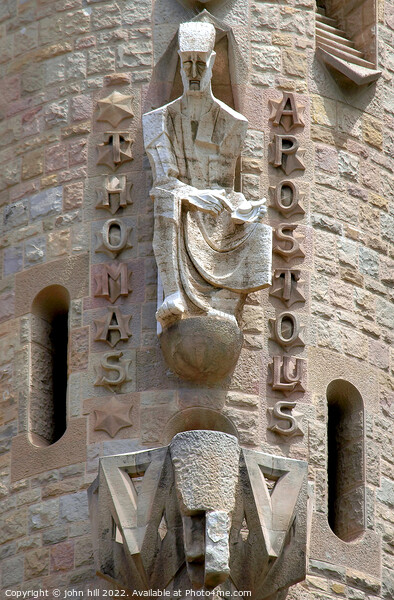 Facade, Sagrada Familia cathedral, Barcelona. Picture Board by john hill