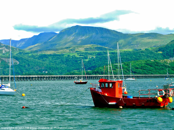 Cadair Idris from Barmouth, Wales. Picture Board by john hill