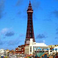 Buy canvas prints of Blackpool Tower. by john hill