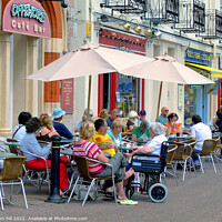 Buy canvas prints of Cafe culture, Torquay, Devon. by john hill
