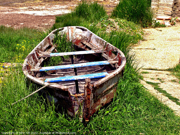 Abandoned fleet trow boat. Picture Board by john hill