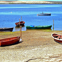 Buy canvas prints of Fleet Lagoon, Dorset. by john hill