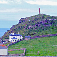 Buy canvas prints of Cape Cornwall. by john hill