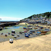 Buy canvas prints of Mousehole at low tide, Cornwall. by john hill