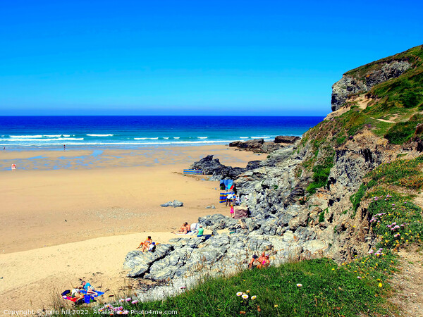  Porthtowan beach, Cornwall Picture Board by john hill