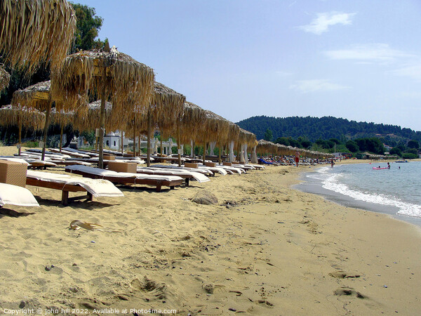 Ag Paraskevi beach, Skiathos, Greece. Picture Board by john hill