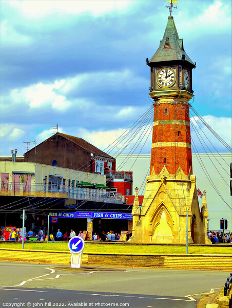 Clock tower, Skegness, Lincolnshire. (portrait) Picture Board by john hill