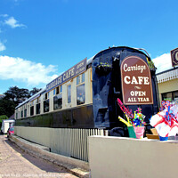 Buy canvas prints of Carriage Cafe at Exmouth, Devon. by john hill