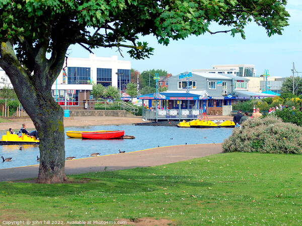 Boating lake, Skegness, Lincolnshire. Picture Board by john hill