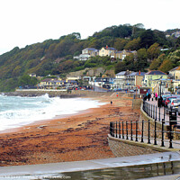 Buy canvas prints of Ventnor in October, Isle of Wight, UK. by john hill