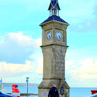 Buy canvas prints of Queen Victoria Monument, Shanklin, Isle of Wight by john hill