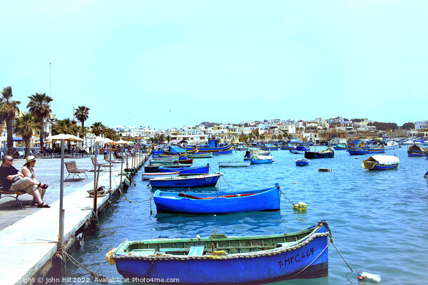 Marsaxlokk harbor, Malta. Picture Board by john hill