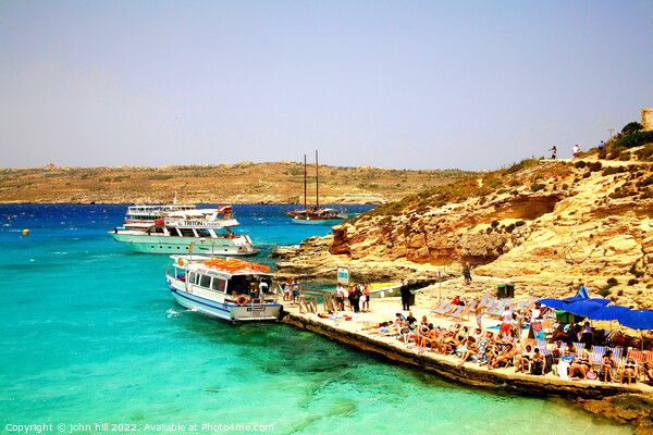 Blue Lagoon, Comino, Malta. Picture Board by john hill