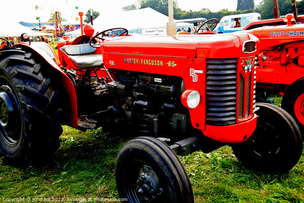 Massey Ferguson 65 tractor Picture Board by john hill