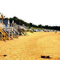 Buy canvas prints of Beach, Wells Next The Sea, Norfolk. by john hill