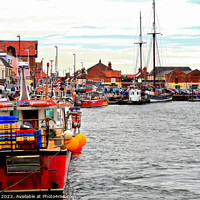 Buy canvas prints of Quayside, Wells Next The Sea, Norfolk. by john hill