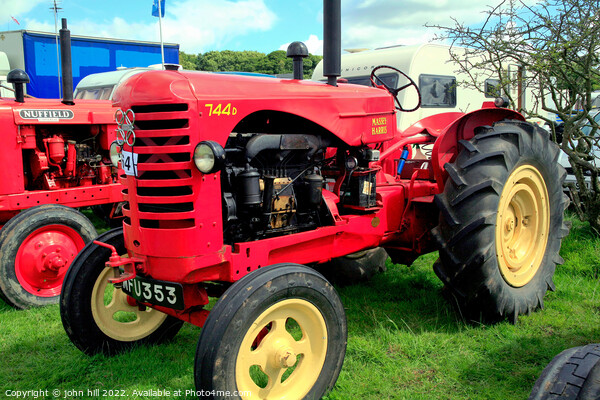 1948 Vintage Massey Harris 744 PD tractor. Picture Board by john hill