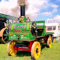 Buy canvas prints of 1905 Denby Maiden 2ton steam wagon. by john hill