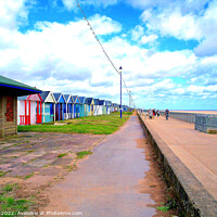 Buy canvas prints of Promenade at Sutton on Sea. by john hill