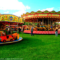 Buy canvas prints of Country Fair in Derbyshire. by john hill