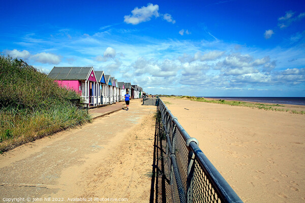 Beach & Promenade at Sutton on Sea. Picture Board by john hill