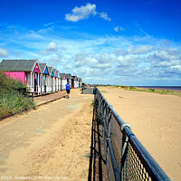Buy canvas prints of Beach & Promenade at Sutton on Sea. by john hill