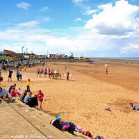 Buy canvas prints of Mablethorpe Beach. by john hill