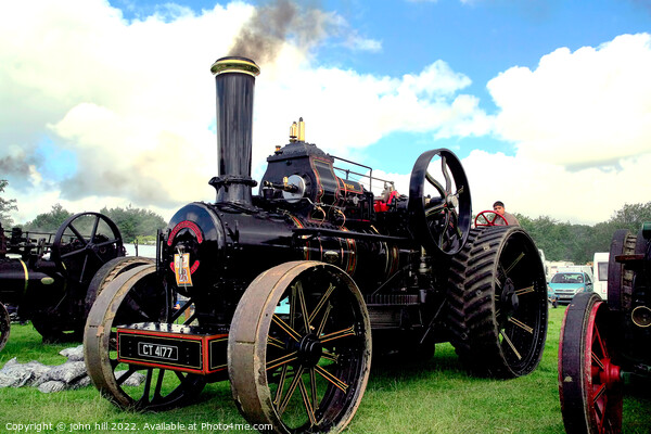 Vintage 1920 Steam Engine. Picture Board by john hill