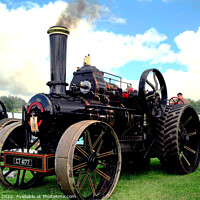 Buy canvas prints of Vintage 1920 Steam Engine. by john hill