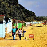 Buy canvas prints of Avon beach, Mudeford, Dorset. by john hill