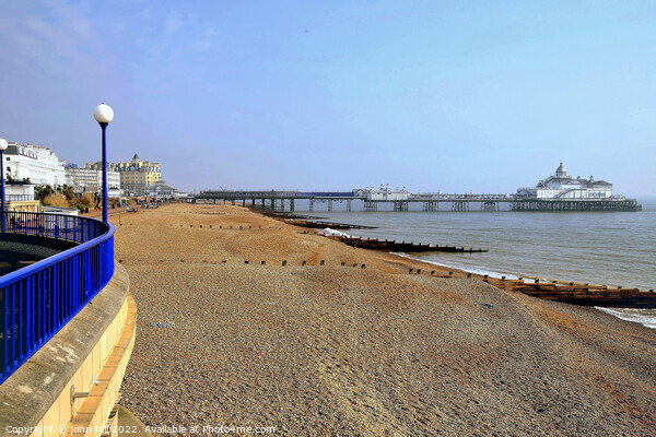 Eastbourne beach and pier, Sussex, UK. Picture Board by john hill