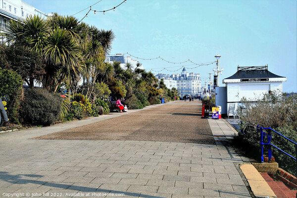 Upper promenade at Eastbourne, Sussex, UK. Picture Board by john hill