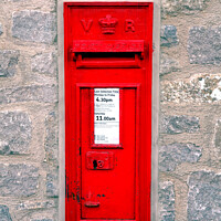 Buy canvas prints of Victorian post box by john hill