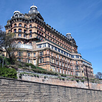Buy canvas prints of The Grand hotel, Scarborough. by john hill