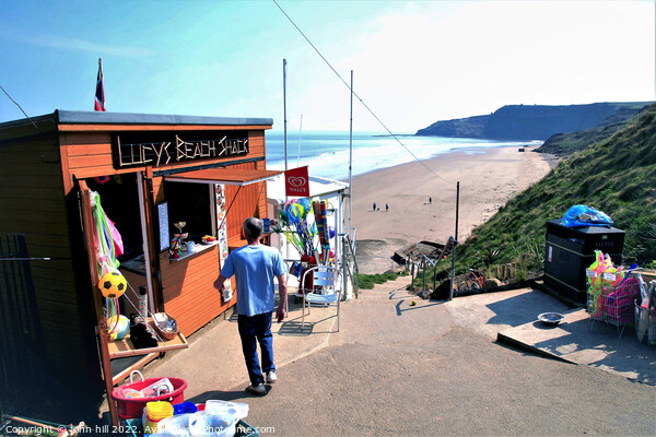 Beach shack, Cayton Bay, Yorkshire. Picture Board by john hill
