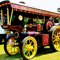 Buy canvas prints of 1920 Showman Steam Tractor. by john hill