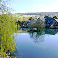 Buy canvas prints of The old Millpond at Cromford. by john hill