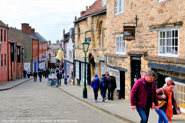 Steep Hill, Lincoln, Lincolnshire, UK. Picture Board by john hill