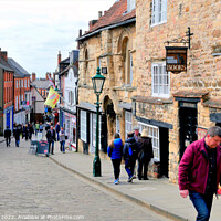 Buy canvas prints of Steep Hill, Lincoln, Lincolnshire, UK. by john hill